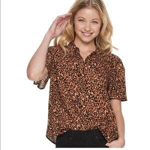 tie front shirt by Rewind size XL juniors​​​​​​​